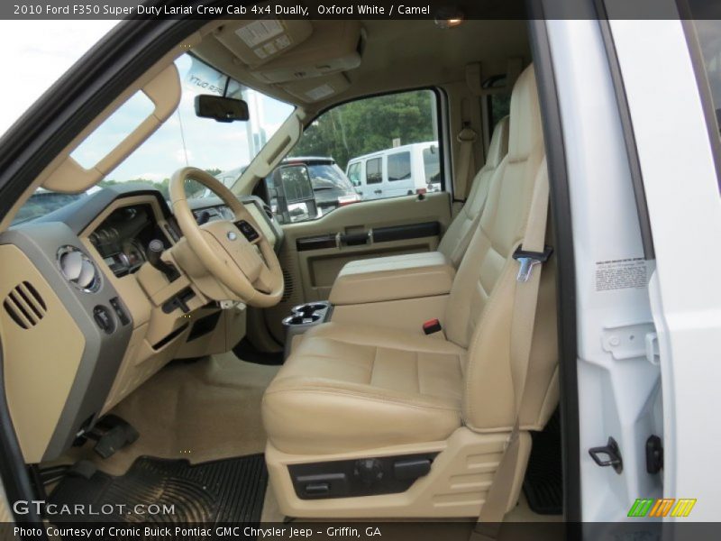 Oxford White / Camel 2010 Ford F350 Super Duty Lariat Crew Cab 4x4 Dually