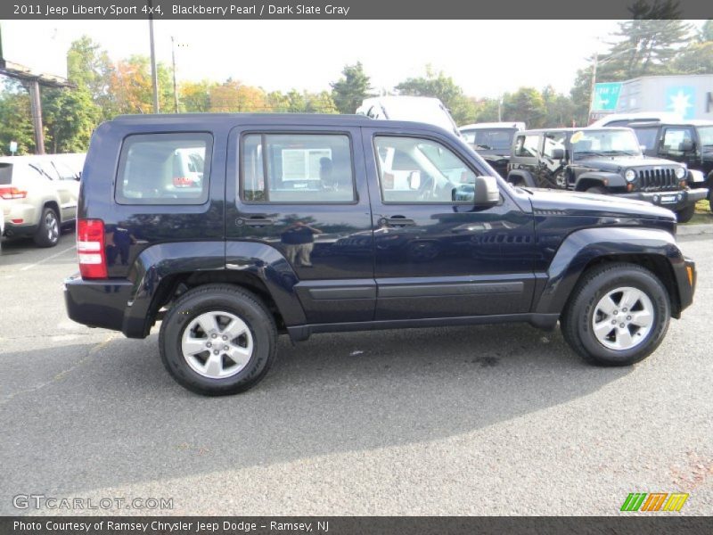 Blackberry Pearl / Dark Slate Gray 2011 Jeep Liberty Sport 4x4