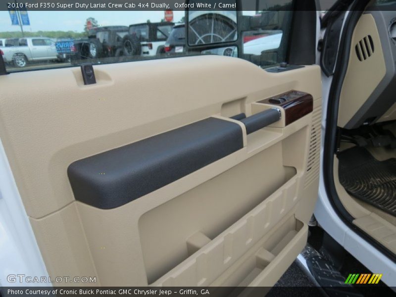 Oxford White / Camel 2010 Ford F350 Super Duty Lariat Crew Cab 4x4 Dually