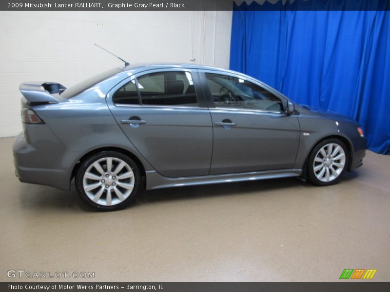 Graphite Gray Pearl / Black 2009 Mitsubishi Lancer RALLIART