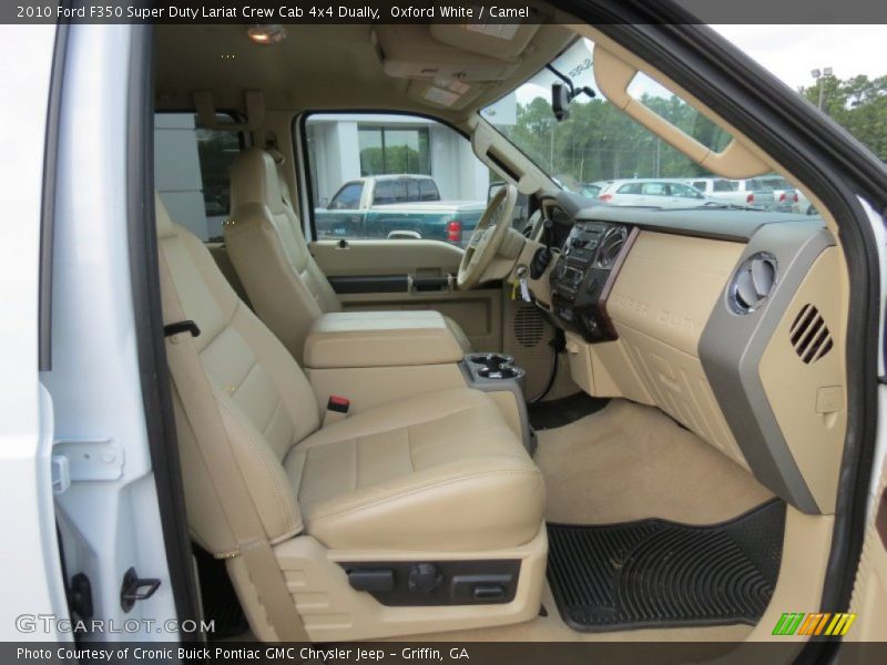 Oxford White / Camel 2010 Ford F350 Super Duty Lariat Crew Cab 4x4 Dually