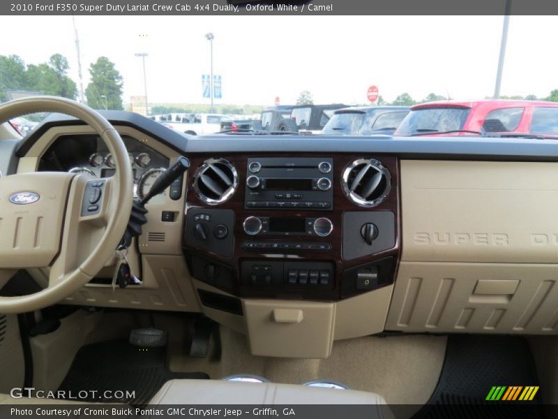 Oxford White / Camel 2010 Ford F350 Super Duty Lariat Crew Cab 4x4 Dually