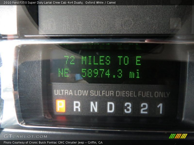 Oxford White / Camel 2010 Ford F350 Super Duty Lariat Crew Cab 4x4 Dually