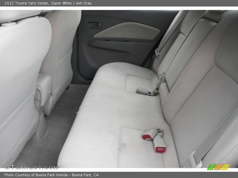 Super White / Ash Gray 2012 Toyota Yaris Sedan