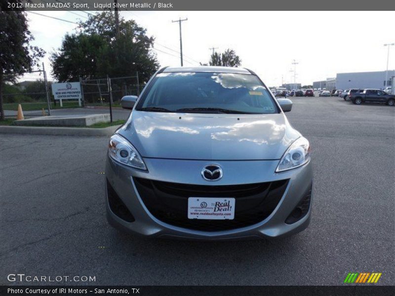 Liquid Silver Metallic / Black 2012 Mazda MAZDA5 Sport
