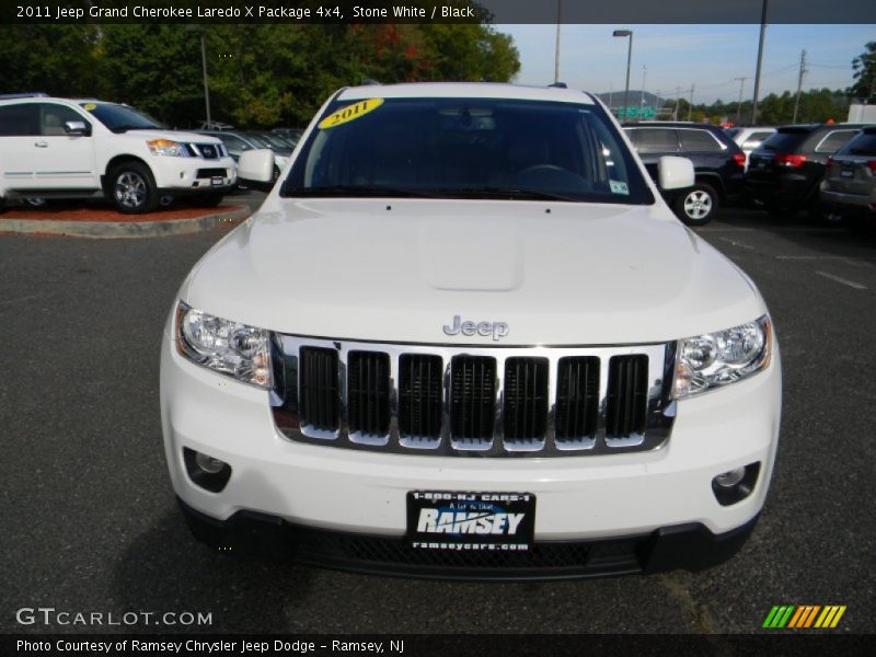 Stone White / Black 2011 Jeep Grand Cherokee Laredo X Package 4x4