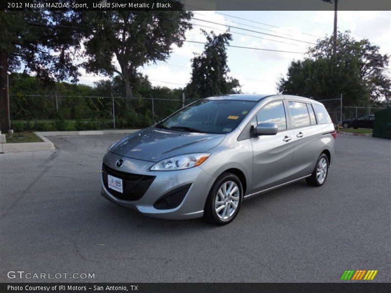 Liquid Silver Metallic / Black 2012 Mazda MAZDA5 Sport