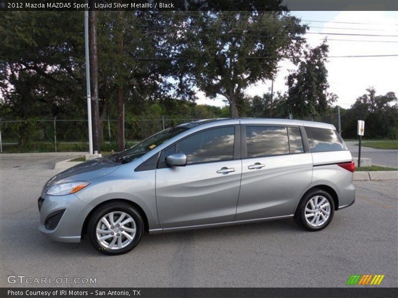 Liquid Silver Metallic / Black 2012 Mazda MAZDA5 Sport