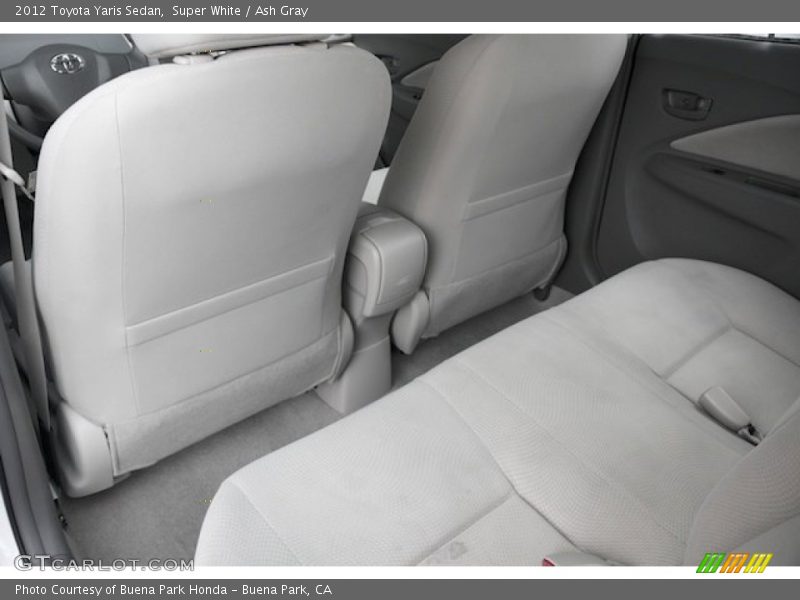 Super White / Ash Gray 2012 Toyota Yaris Sedan