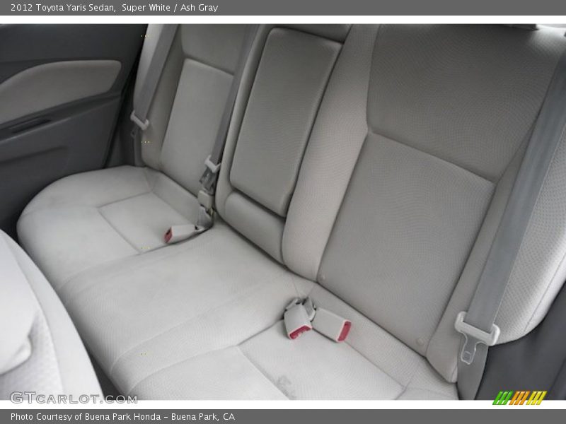 Super White / Ash Gray 2012 Toyota Yaris Sedan