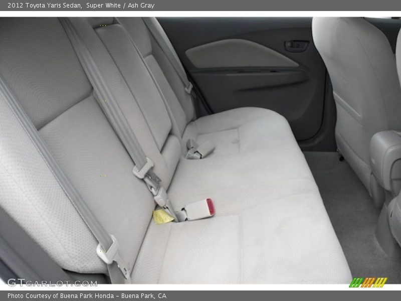 Super White / Ash Gray 2012 Toyota Yaris Sedan