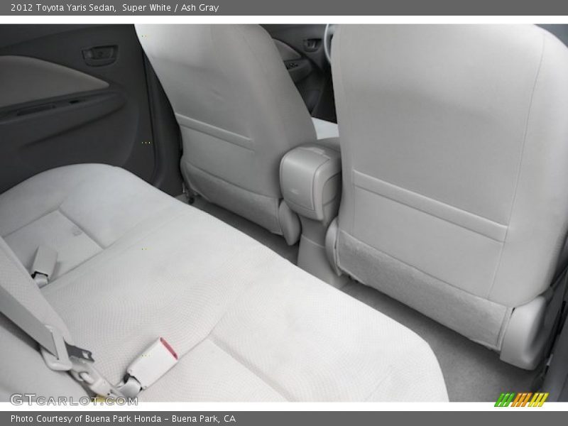 Super White / Ash Gray 2012 Toyota Yaris Sedan