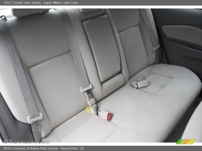 Super White / Ash Gray 2012 Toyota Yaris Sedan