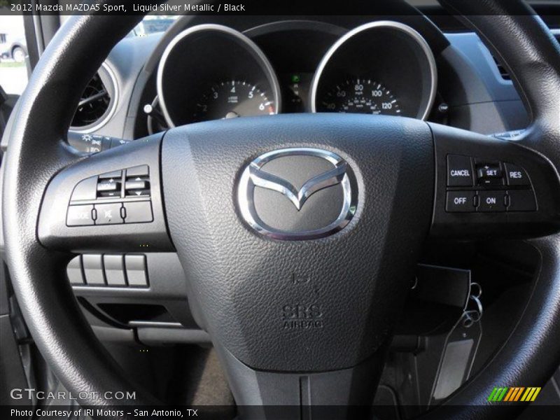 Liquid Silver Metallic / Black 2012 Mazda MAZDA5 Sport