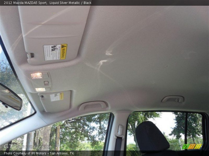 Liquid Silver Metallic / Black 2012 Mazda MAZDA5 Sport