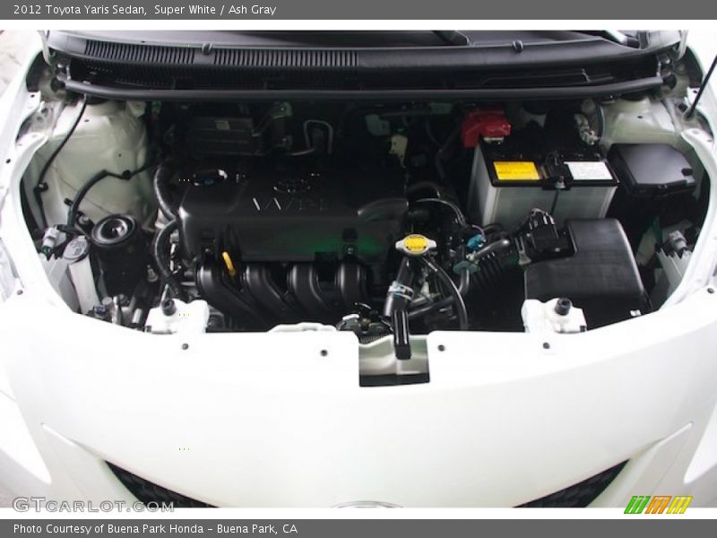 Super White / Ash Gray 2012 Toyota Yaris Sedan