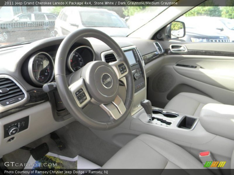 Stone White / Dark Graystone/Medium Graystone 2011 Jeep Grand Cherokee Laredo X Package 4x4