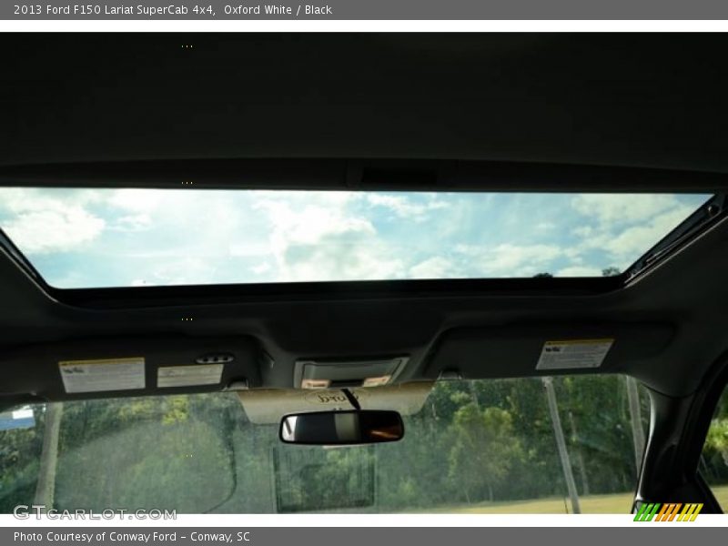 Oxford White / Black 2013 Ford F150 Lariat SuperCab 4x4