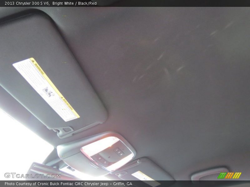 Bright White / Black/Red 2013 Chrysler 300 S V6
