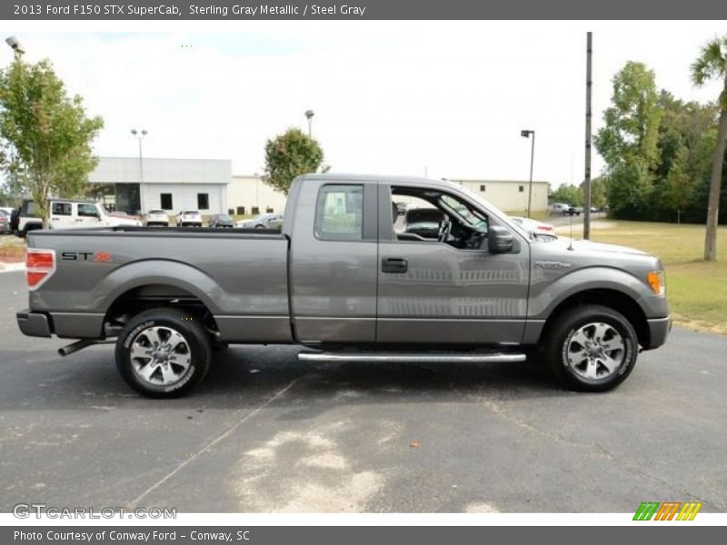 Sterling Gray Metallic / Steel Gray 2013 Ford F150 STX SuperCab