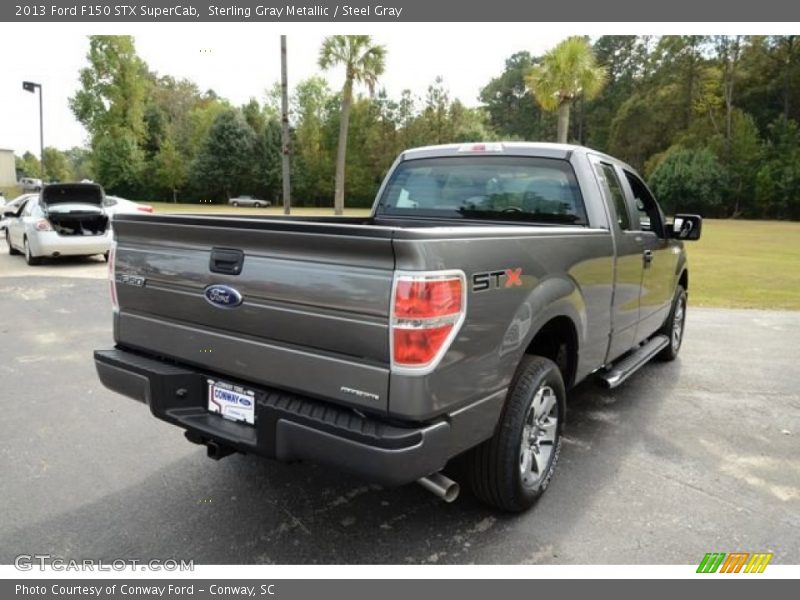 Sterling Gray Metallic / Steel Gray 2013 Ford F150 STX SuperCab