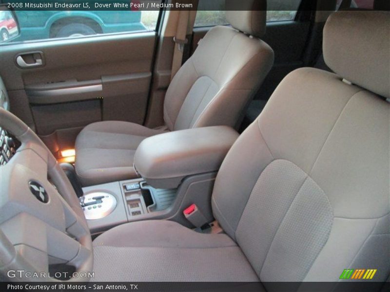 Dover White Pearl / Medium Brown 2008 Mitsubishi Endeavor LS
