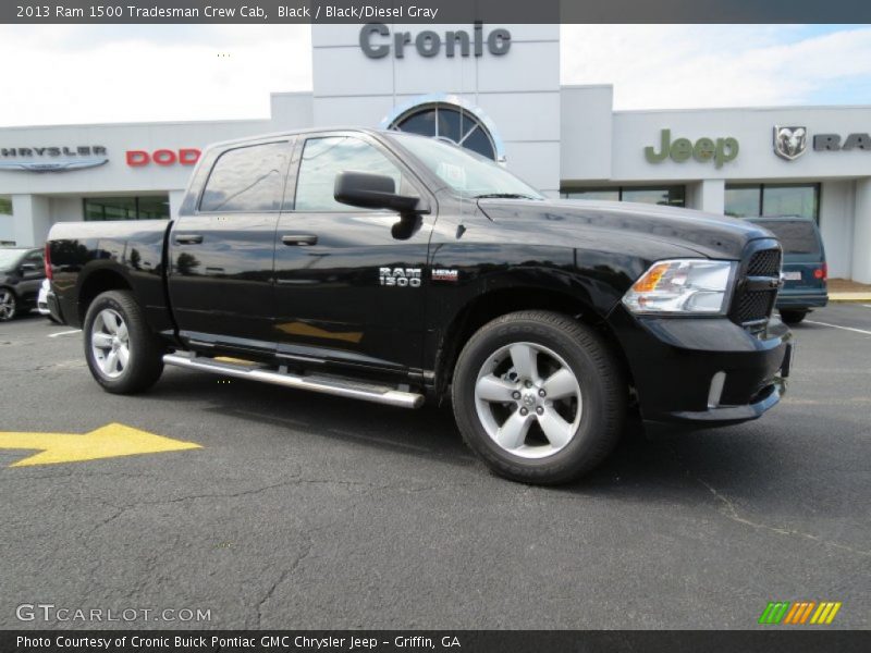 Black / Black/Diesel Gray 2013 Ram 1500 Tradesman Crew Cab