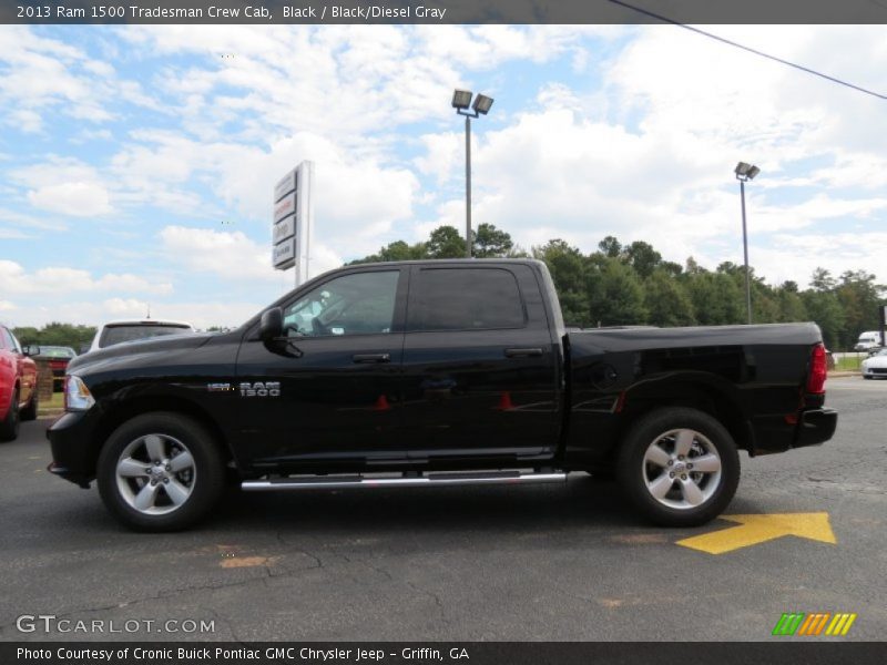 Black / Black/Diesel Gray 2013 Ram 1500 Tradesman Crew Cab