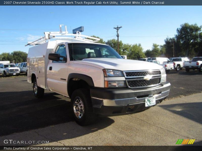 Summit White / Dark Charcoal 2007 Chevrolet Silverado 2500HD Classic Work Truck Regular Cab 4x4 Utility