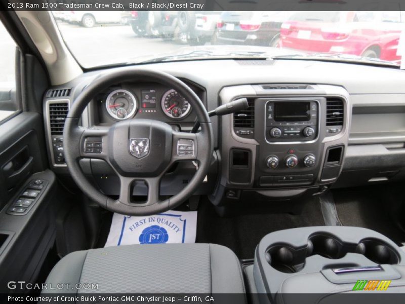 Black / Black/Diesel Gray 2013 Ram 1500 Tradesman Crew Cab