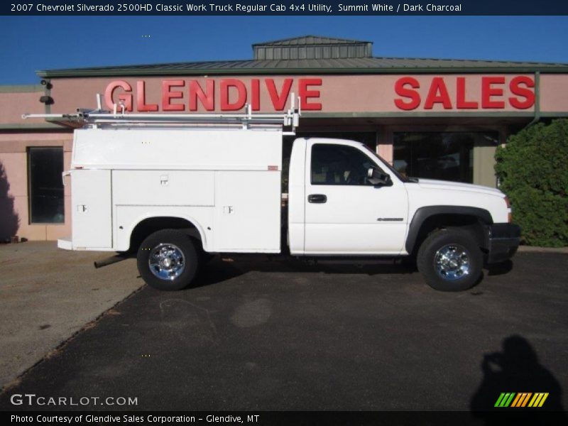 Summit White / Dark Charcoal 2007 Chevrolet Silverado 2500HD Classic Work Truck Regular Cab 4x4 Utility