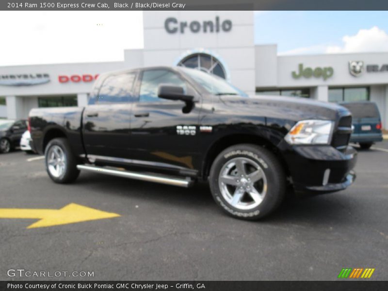 Black / Black/Diesel Gray 2014 Ram 1500 Express Crew Cab