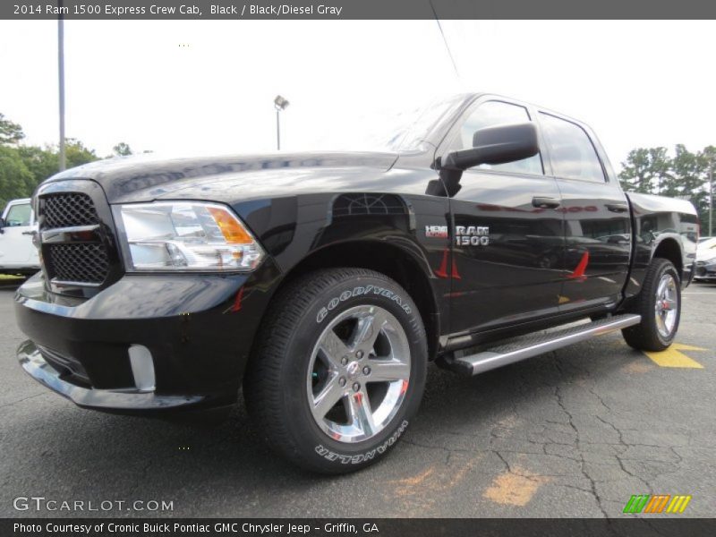 Black / Black/Diesel Gray 2014 Ram 1500 Express Crew Cab