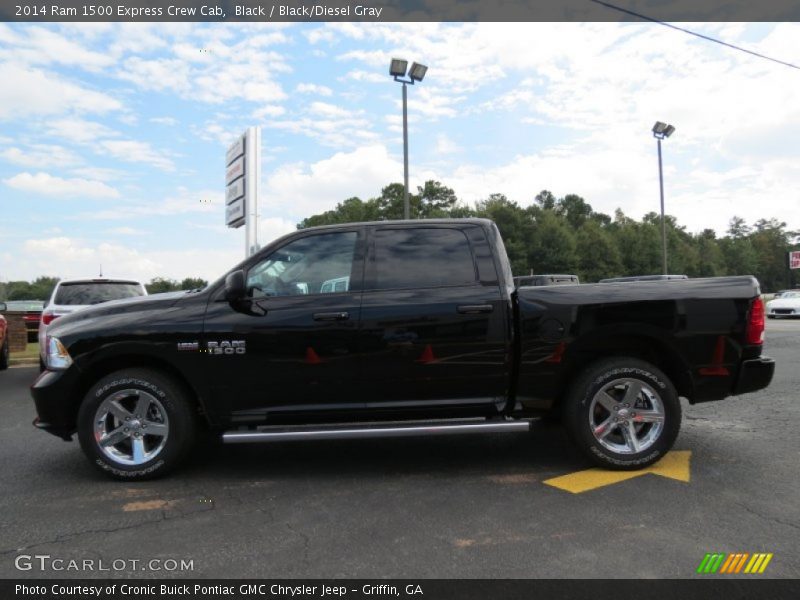 Black / Black/Diesel Gray 2014 Ram 1500 Express Crew Cab