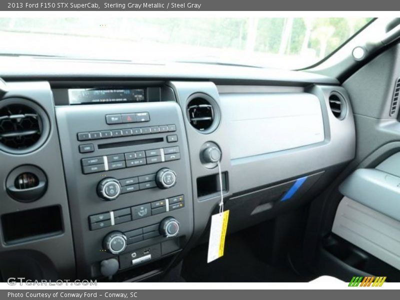 Sterling Gray Metallic / Steel Gray 2013 Ford F150 STX SuperCab