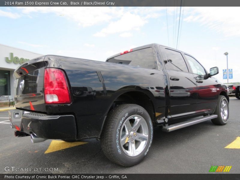 Black / Black/Diesel Gray 2014 Ram 1500 Express Crew Cab