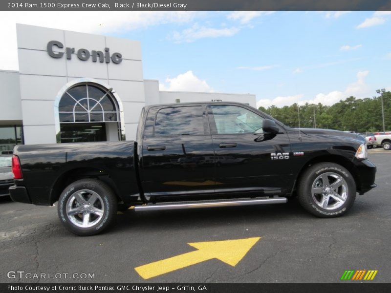 Black / Black/Diesel Gray 2014 Ram 1500 Express Crew Cab