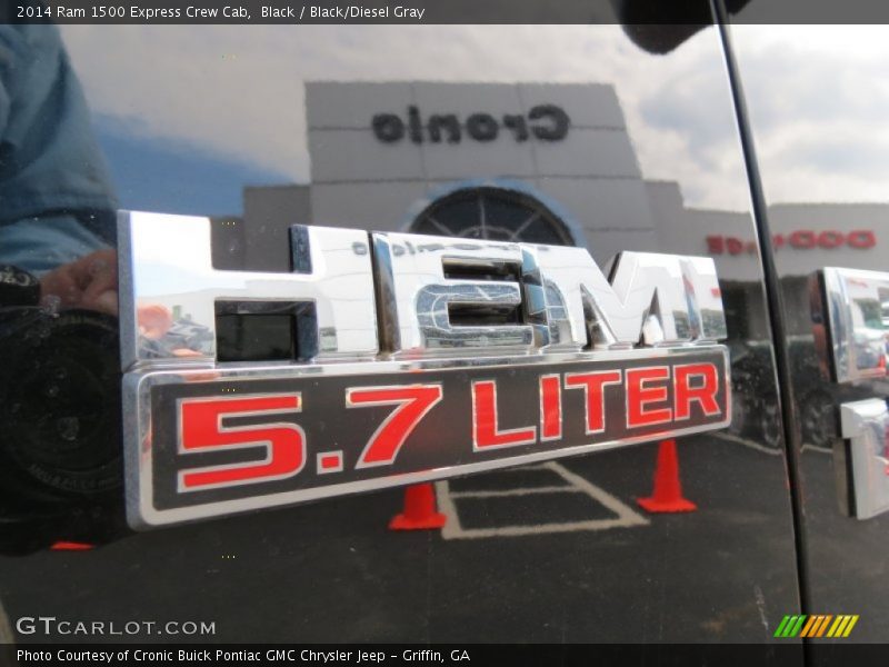 Black / Black/Diesel Gray 2014 Ram 1500 Express Crew Cab