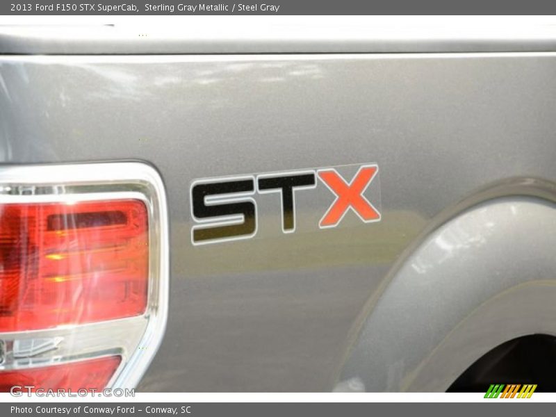 Sterling Gray Metallic / Steel Gray 2013 Ford F150 STX SuperCab