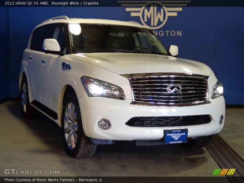 Moonlight White / Graphite 2012 Infiniti QX 56 4WD