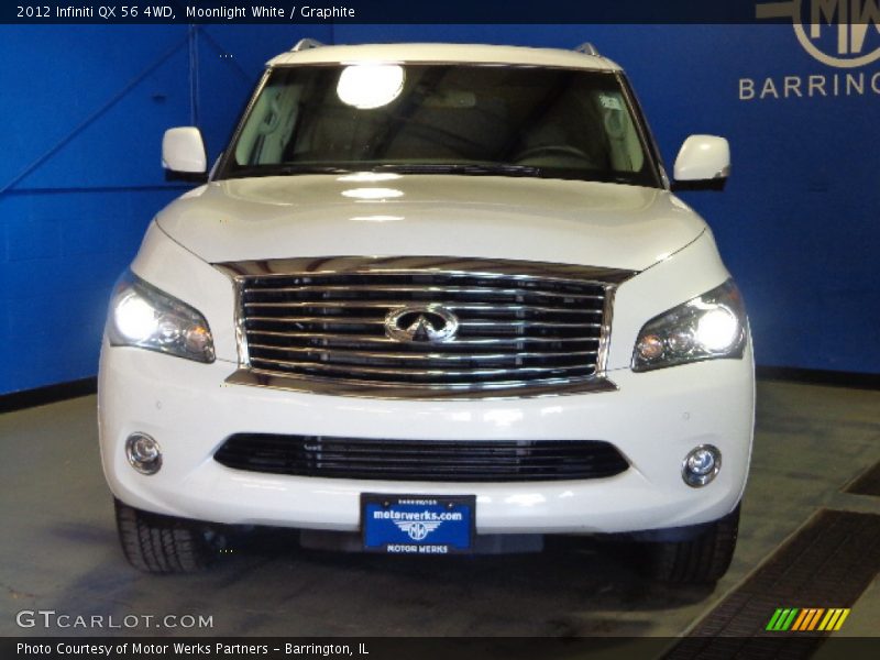 Moonlight White / Graphite 2012 Infiniti QX 56 4WD