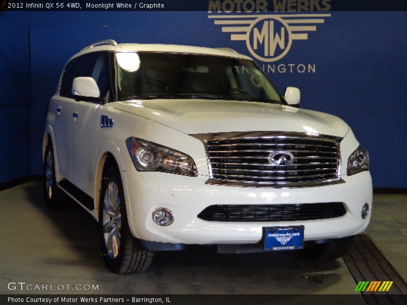 Moonlight White / Graphite 2012 Infiniti QX 56 4WD