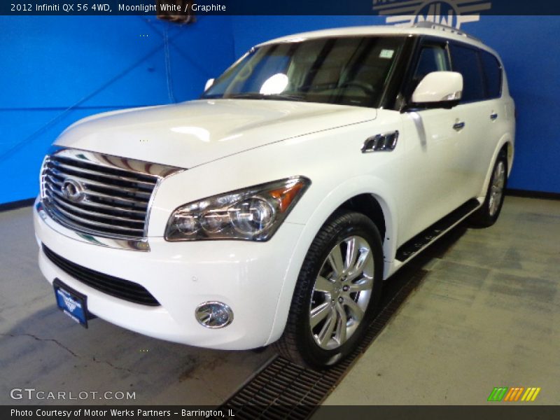 Moonlight White / Graphite 2012 Infiniti QX 56 4WD