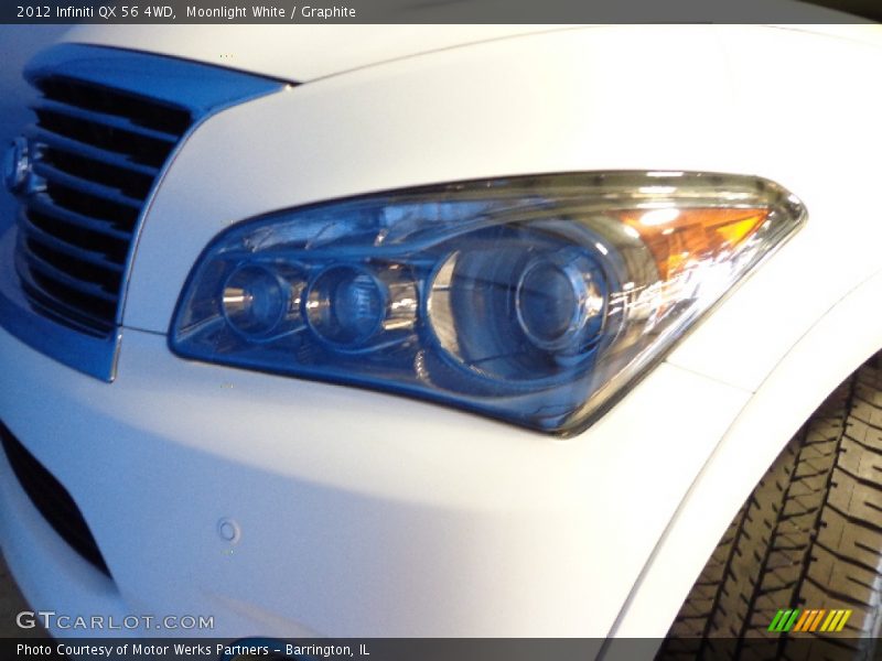 Moonlight White / Graphite 2012 Infiniti QX 56 4WD