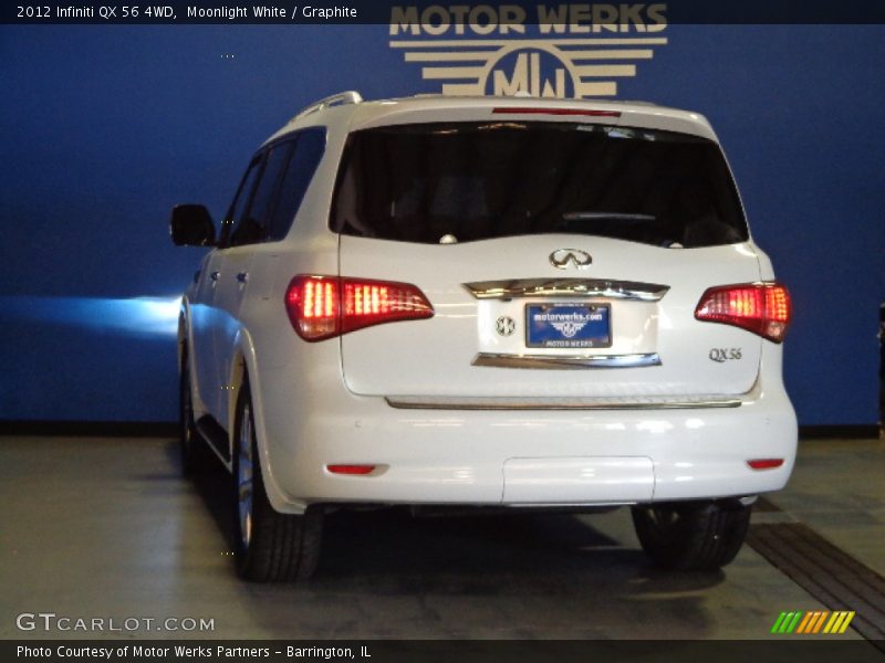 Moonlight White / Graphite 2012 Infiniti QX 56 4WD