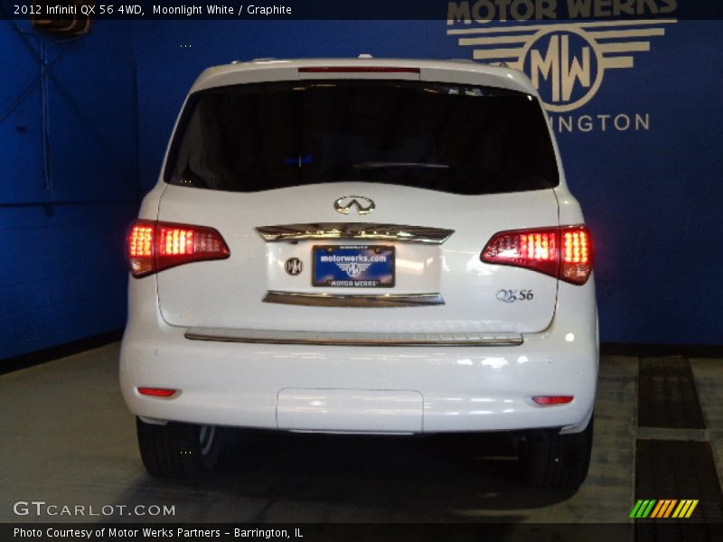 Moonlight White / Graphite 2012 Infiniti QX 56 4WD
