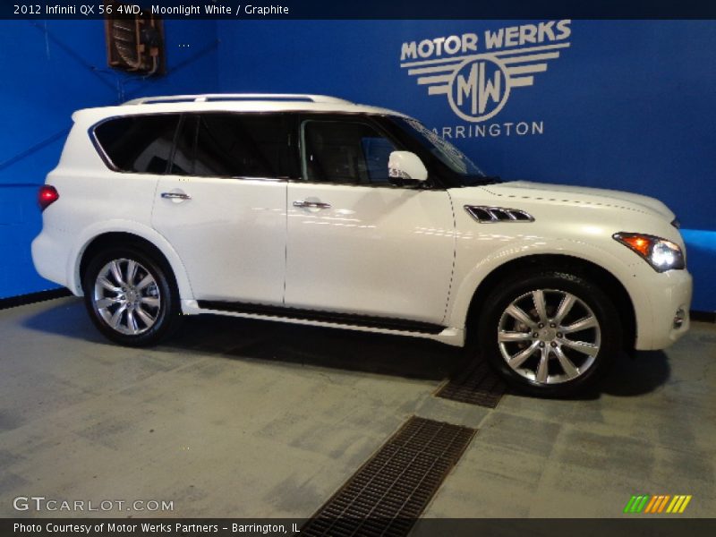 Moonlight White / Graphite 2012 Infiniti QX 56 4WD