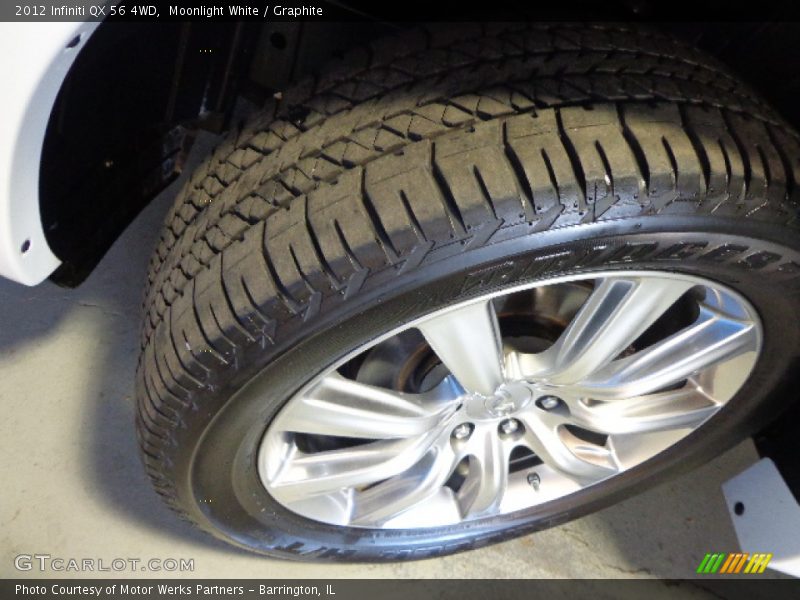 Moonlight White / Graphite 2012 Infiniti QX 56 4WD