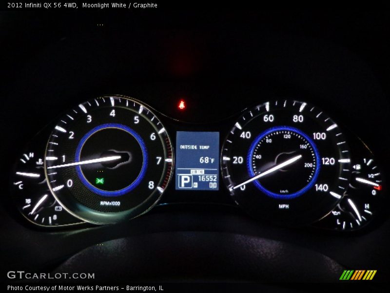 Moonlight White / Graphite 2012 Infiniti QX 56 4WD