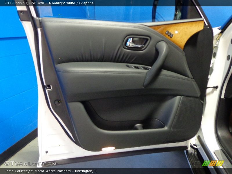 Moonlight White / Graphite 2012 Infiniti QX 56 4WD